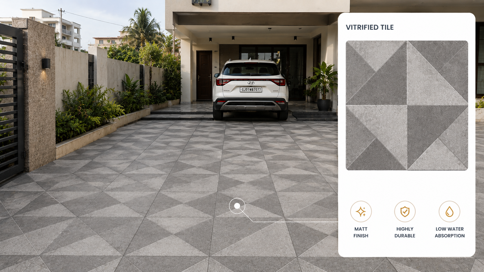 Vitrified tiles