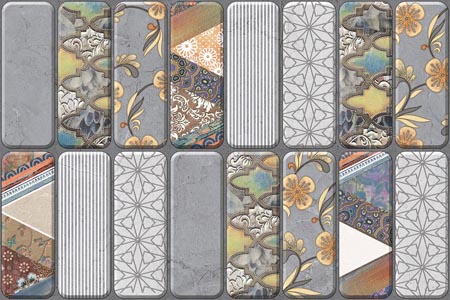 20894-HL 300x450mm Glossy Ceramic tile in a highlighter look