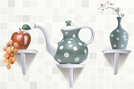 Glossy Finish 10658-HL-1 Ceramic 300x450mm