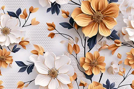 10866-HL 300x450mm Glitter Ceramic tile in a floral, decor look