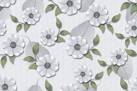 10867-HL 300x450mm Glitter Ceramic tile in a floral, decor look