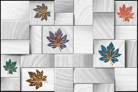 1113 300x450mm Matte Ceramic tile in a floral look