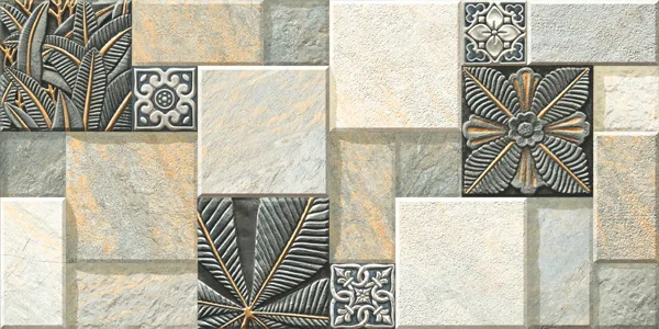 W Denver 10 300x600mm Matte Ceramic tile in a floral look