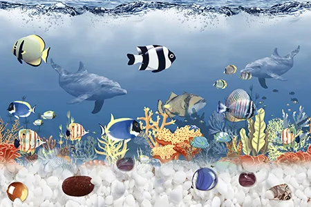 Glossy Finish 10527-HL-2 Ceramic 300x450mm