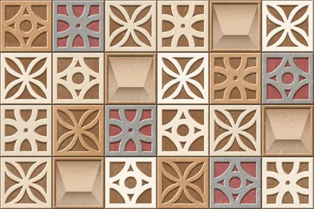 Tokyo 07 300x450mm Matte Ceramic tile in a floral look