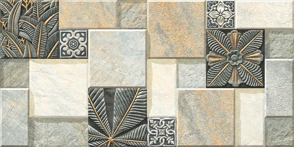 W Denver 10 300x600mm Matte Ceramic tile in a floral look
