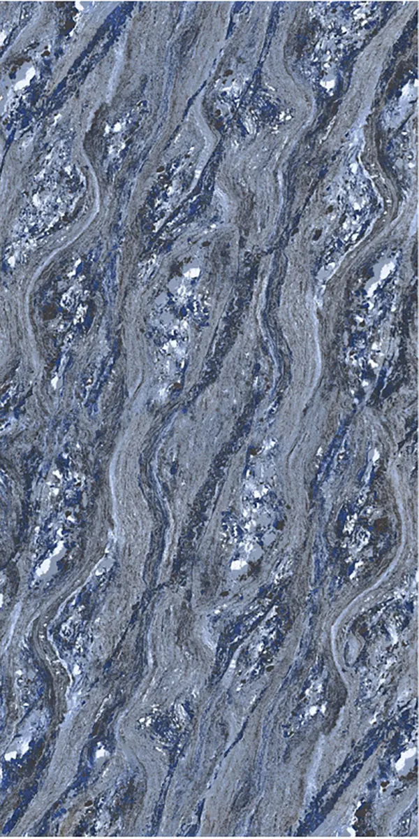 Glossy Finish Matrix Azul Double Charge 600x1200mm