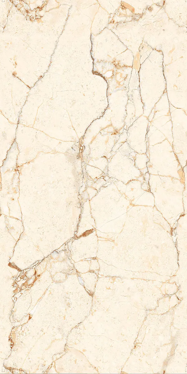 Alasacia Beige 600x1200mm Matte Carving GVT tile in a marble look