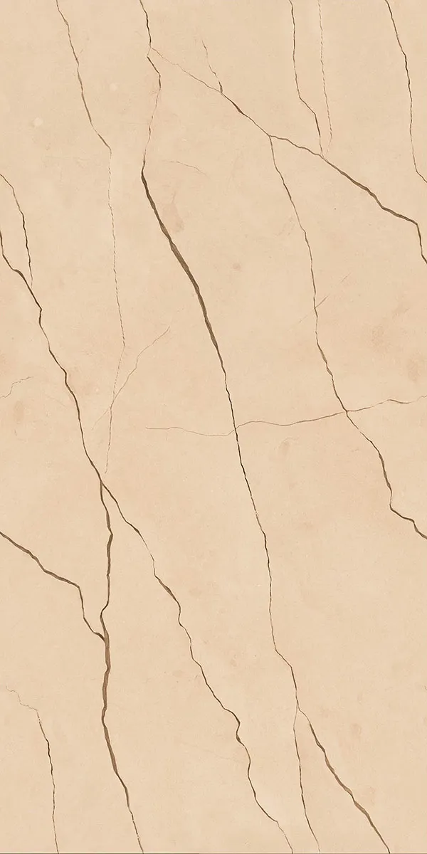 Delice Crema 600x1200mm Matte Carving GVT tile in a marble look
