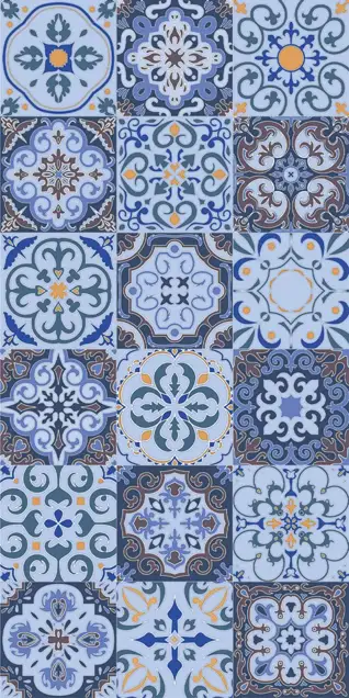 Matte Carving Finish INDIGO MORROCCAN 600x1200mm