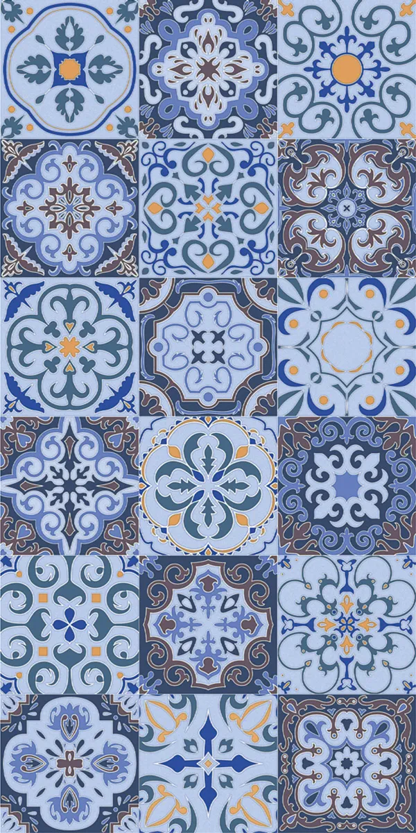 Matte Carving Finish INDIGO MORROCCAN GVT 600x1200mm