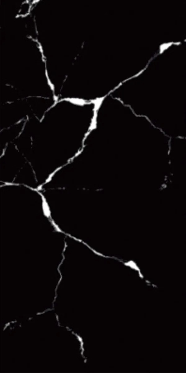 VIDA BLACK 600x1200mm Glitter GVT tile in a marble look
