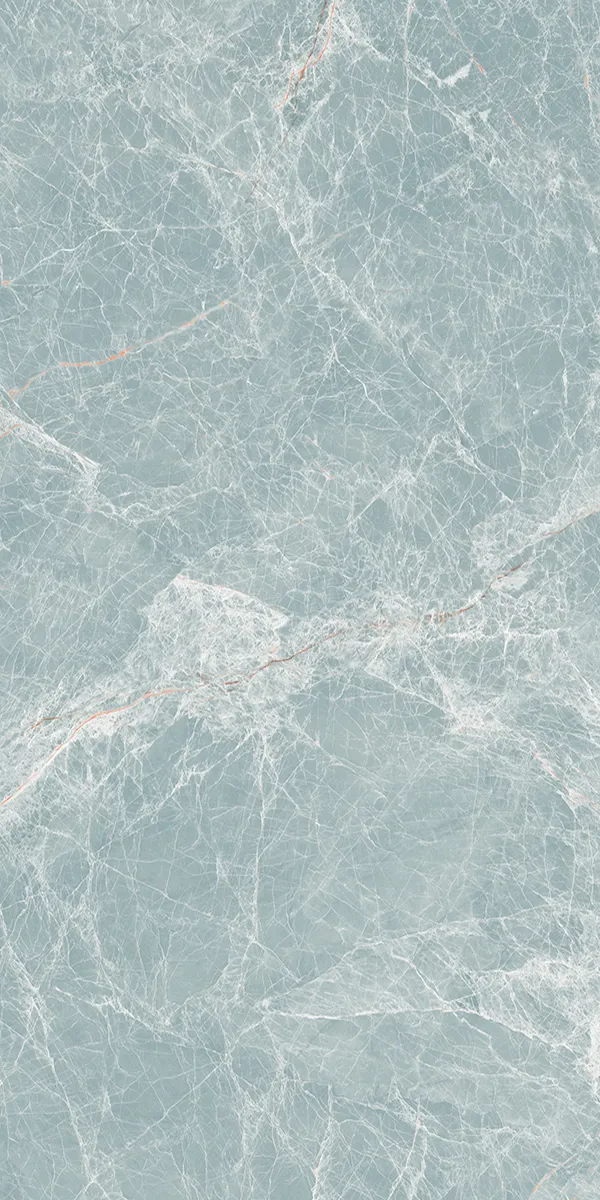 Pantone Castor Aqua 600x1200mm Semi Highglossy PGVT tile in a marble look