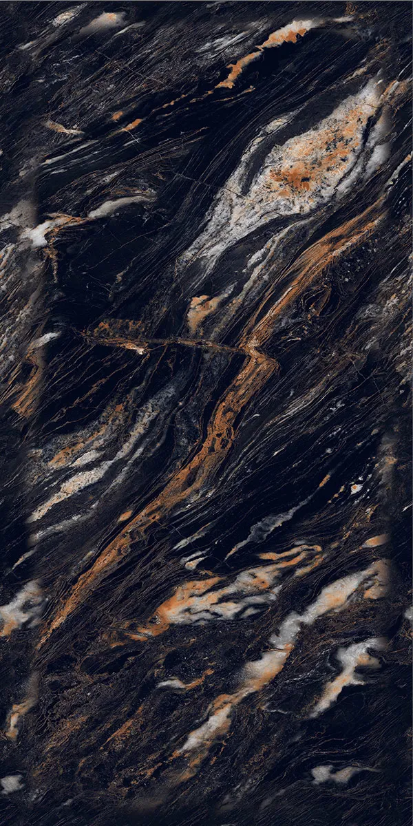 High Glossy Finish Artsy Nero PGVT 600x1200mm