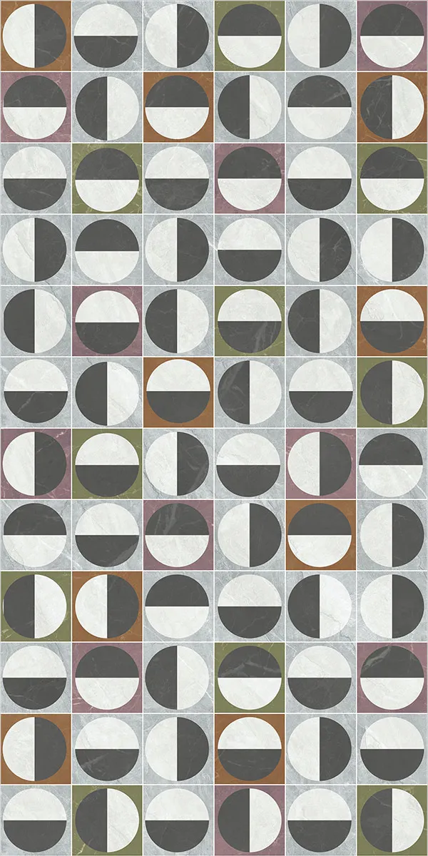 Glossy Finish Beton Gris Decor PGVT 600x1200mm