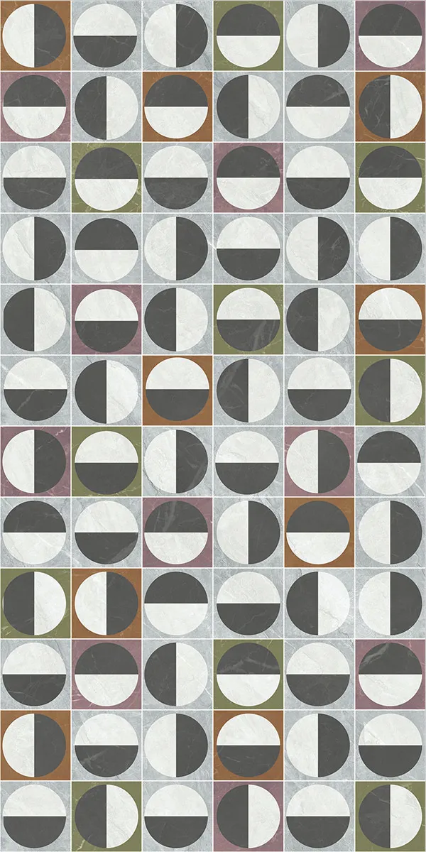 Glossy Finish Beton Gris Decor PGVT 600x1200mm