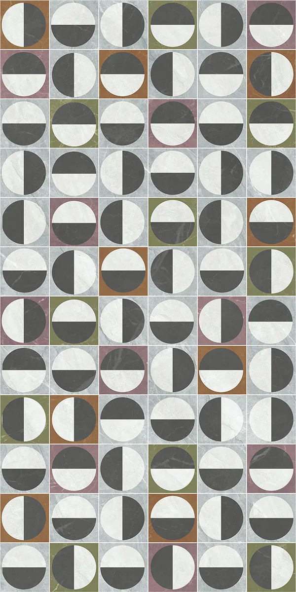 Glossy Finish Beton Gris Decor PGVT 600x1200mm