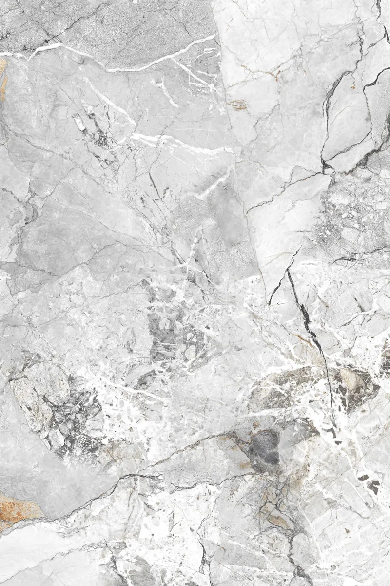 Glossy Finish Breccia Aurora White PGVT 800x1200mm