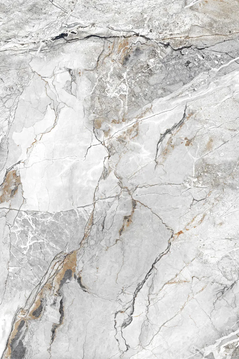 Glossy Finish Breccia Aurora White PGVT 800x1200mm