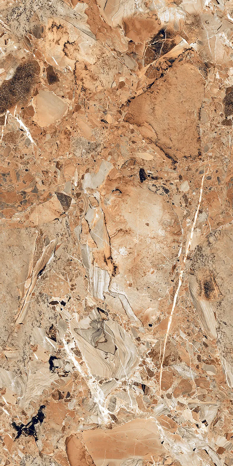 High Glossy Finish EL Breccia Rajwadi(800x1600) 800x1600mm