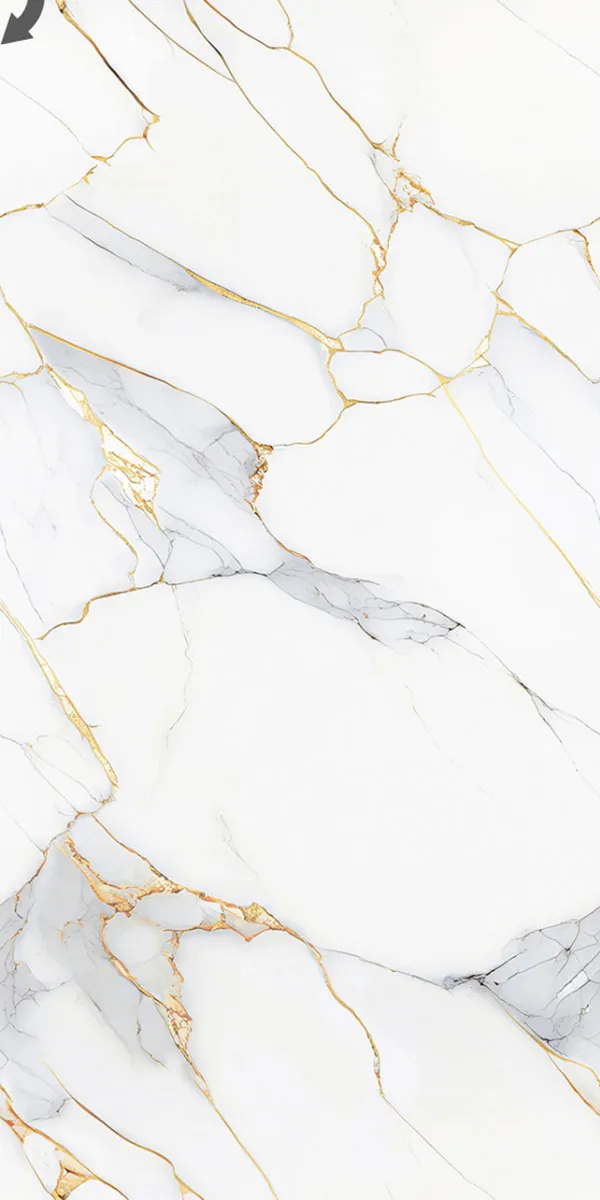 Glossy Finish Calacatta Gold  PGVT 600x1200mm