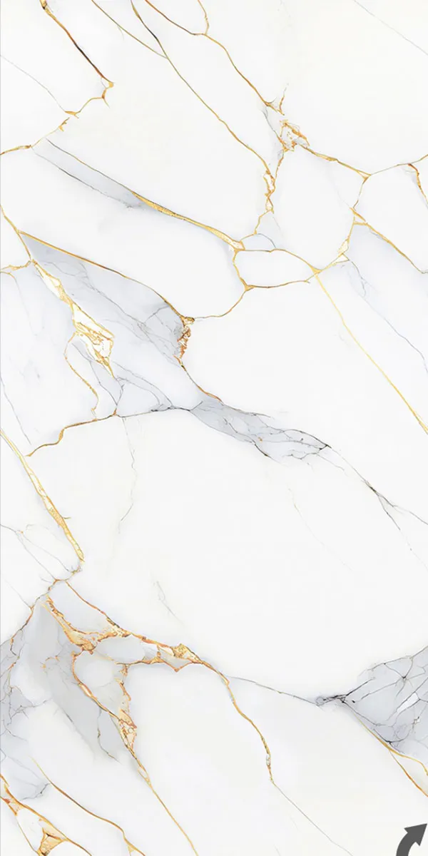 Glossy Finish Calacatta Gold  PGVT 600x1200mm