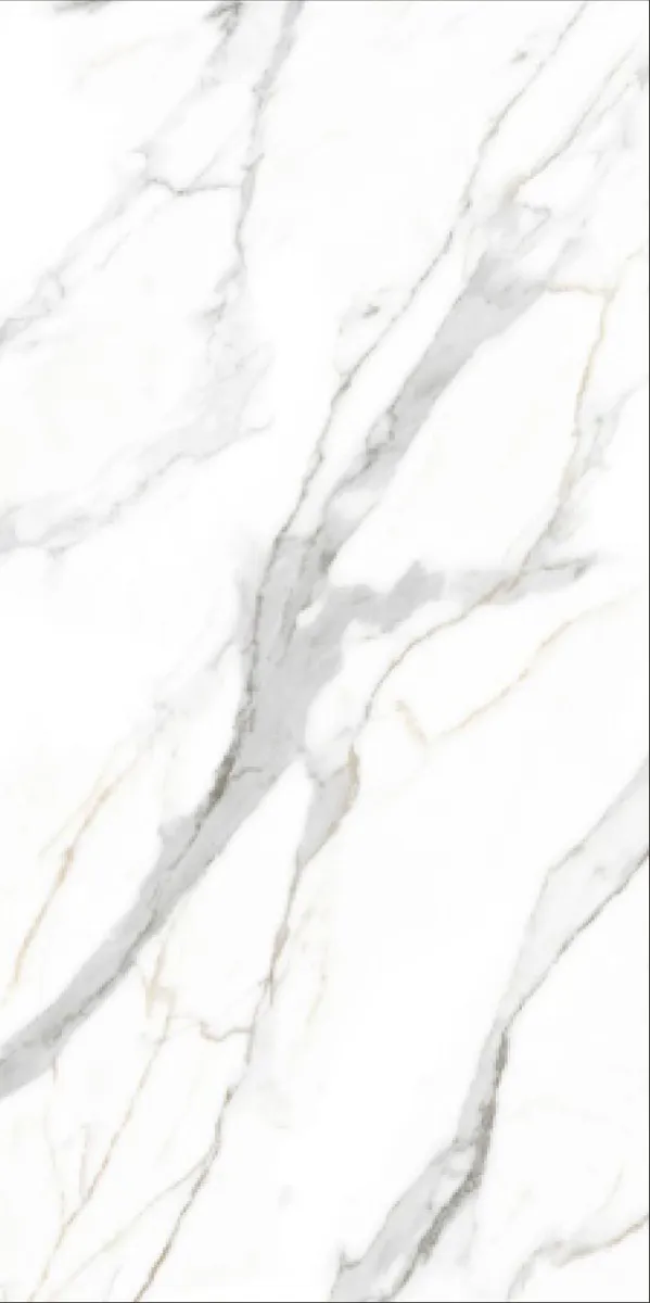 Glossy Finish Calacatta Gold Statuario PGVT 600x1200mm