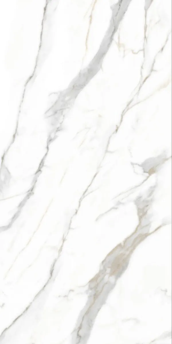 Glossy Finish Calacatta Gold Statuario PGVT 600x1200mm