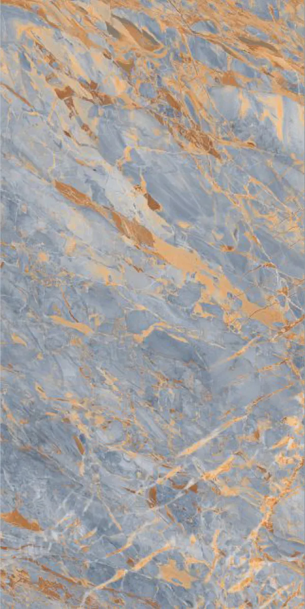 Glossy Finish Cladding Blue PGVT 600x1200mm