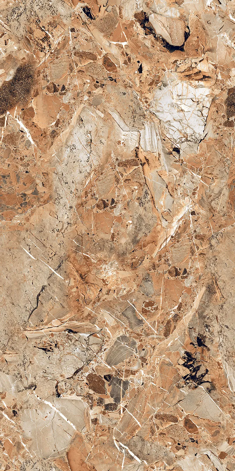 High Glossy Finish EL Breccia Rajwadi(800x1600) PGVT 800x1600mm