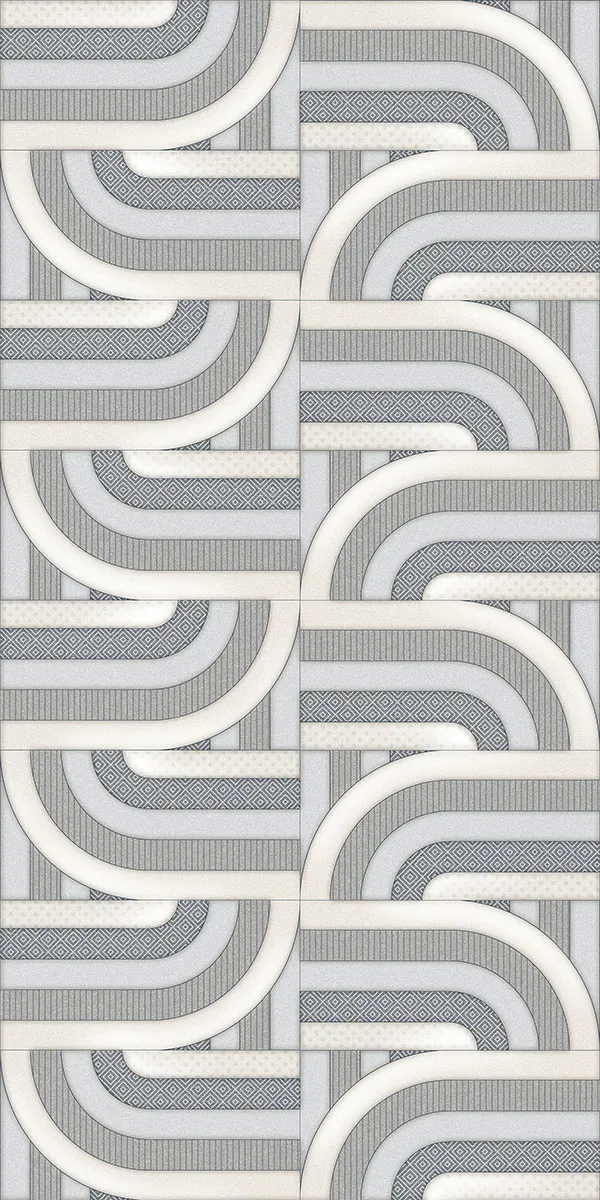 Glossy Finish Fenno Medium Decor PGVT 600x1200mm