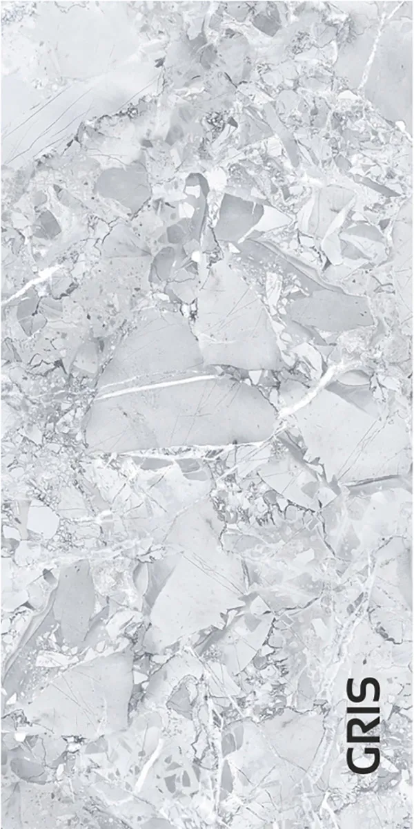 Glossy Finish Meta Gris PGVT 600x1200mm