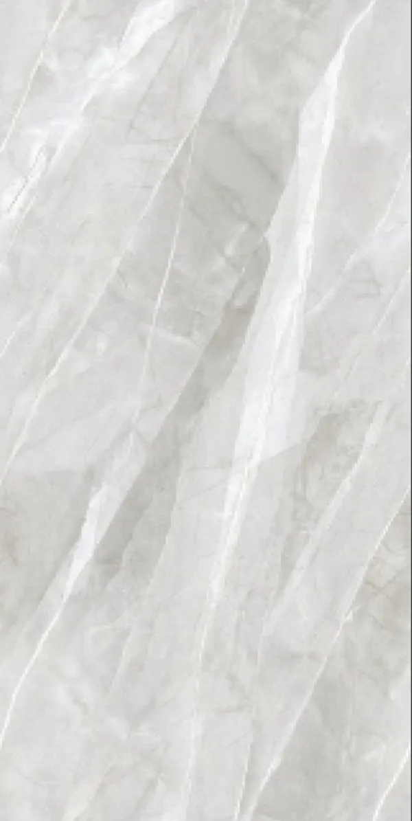Ice Berg Grey 600x1200mm Glossy PGVT tile in a marble look