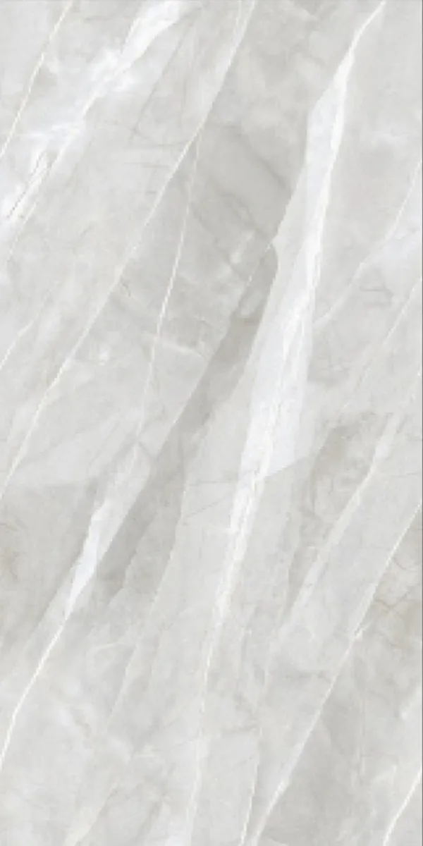 Ice Berg Grey 600x1200mm Glossy PGVT tile in a marble look
