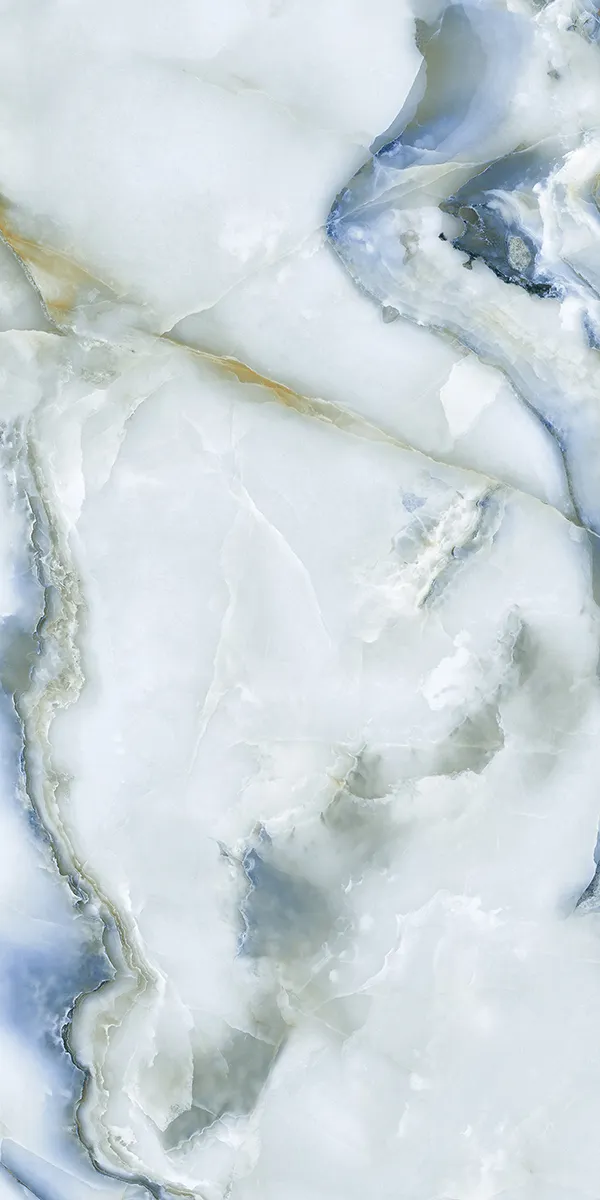 Iris 1042 Natural 600x1200mm Semi Highglossy PGVT tile in a marble look