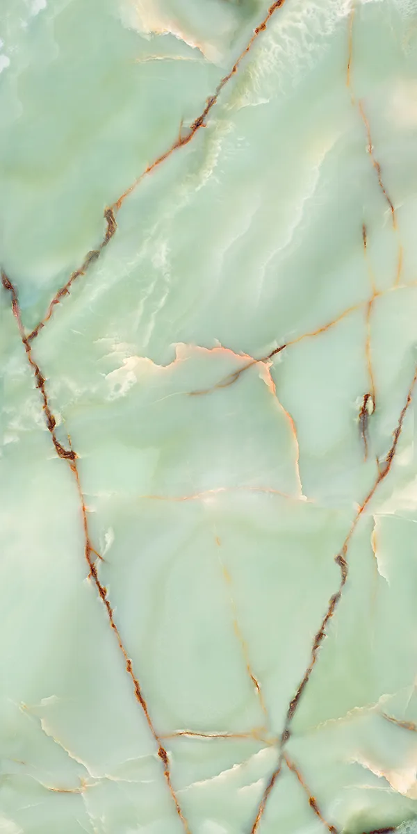 Iris 1043 600x1200mm Semi Highglossy PGVT tile in a marble look