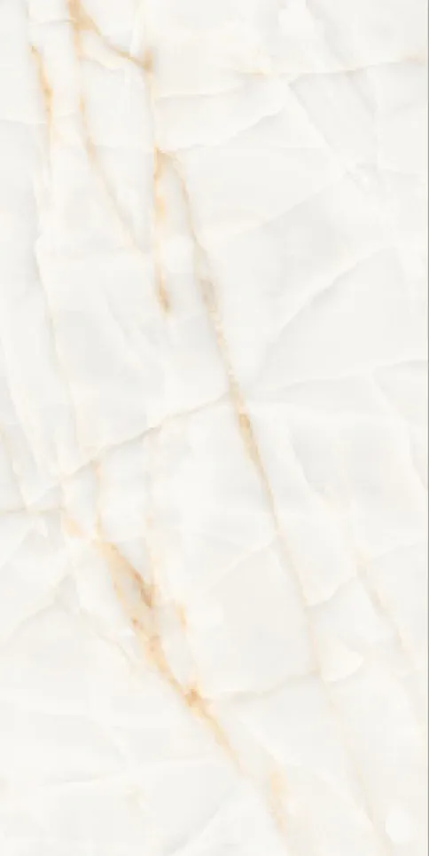 Glossy Finish Lujo Onyx Bianco PGVT 600x1200mm