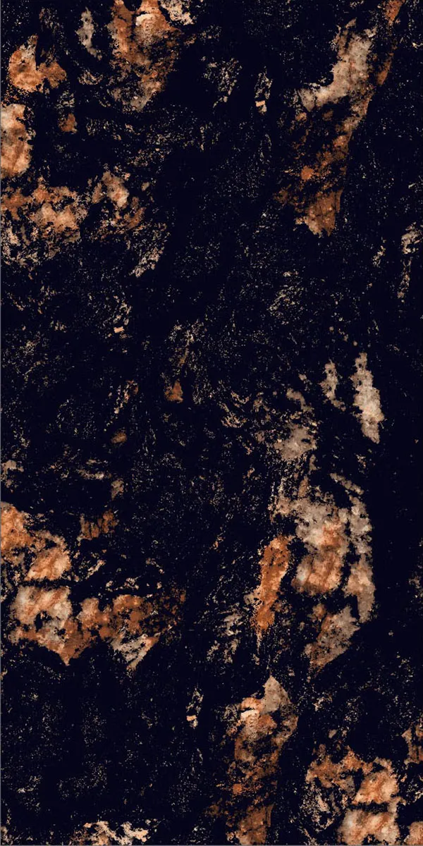 High Glossy Finish Kebon Nero PGVT 600x1200mm