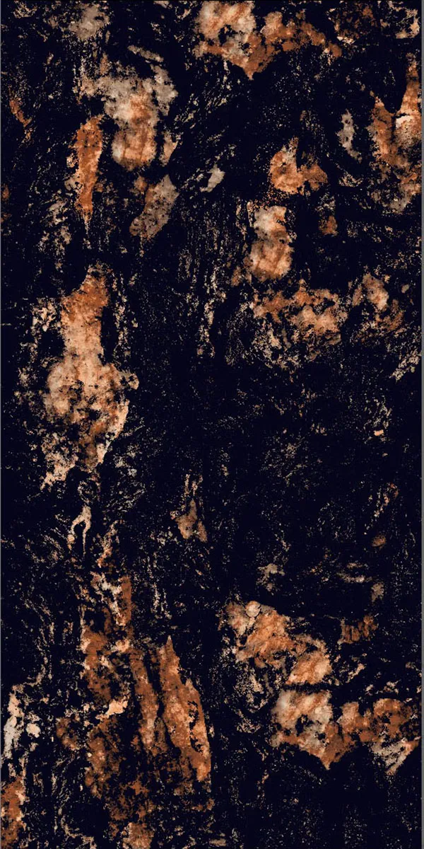 High Glossy Finish Kebon Nero PGVT 600x1200mm