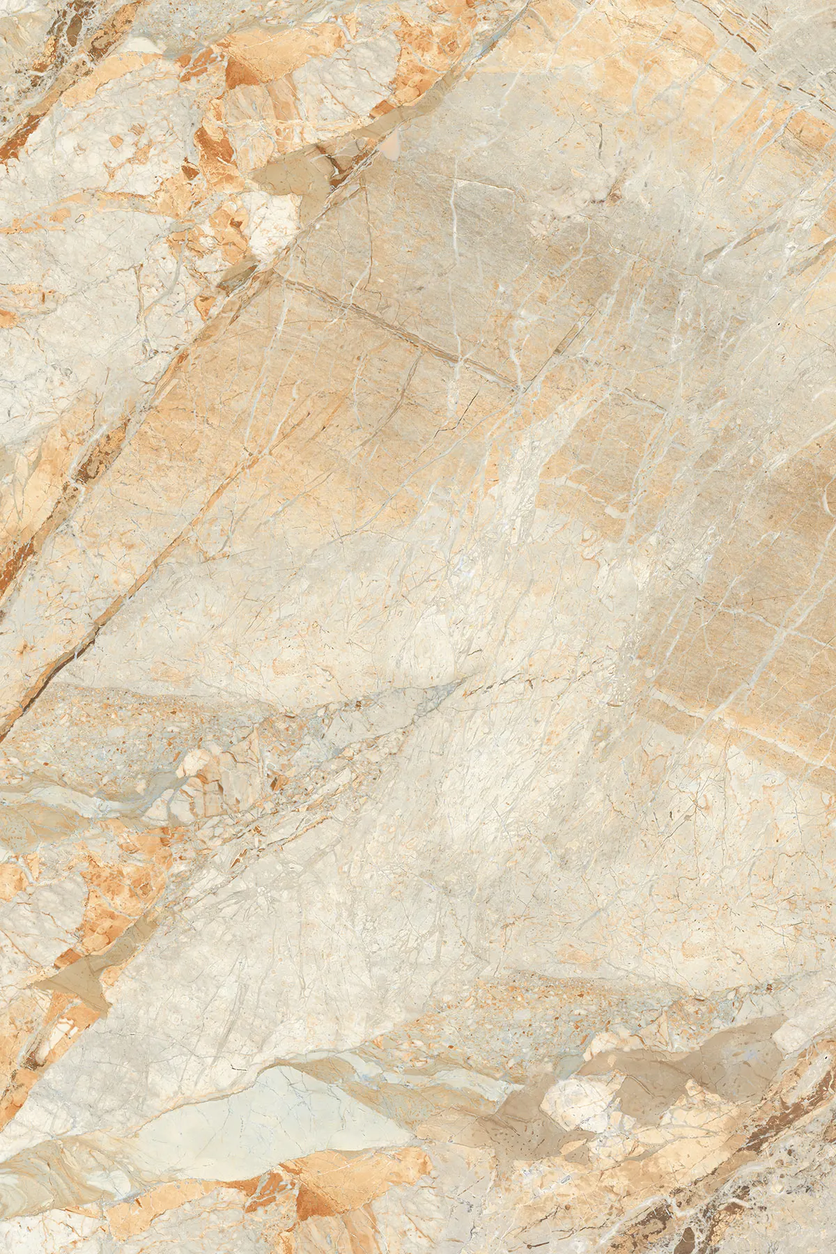 Glossy Finish MARMO BRECCIA BEIGE PGVT 1200x1800mm
