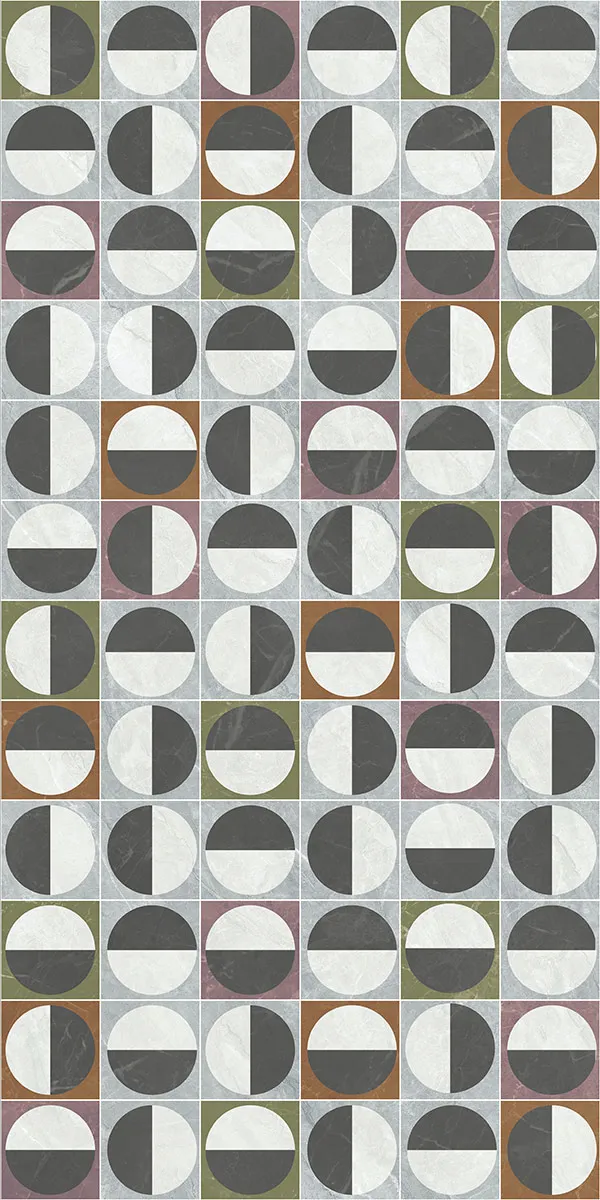 Glossy Finish Beton Gris Decor PGVT 600x1200mm