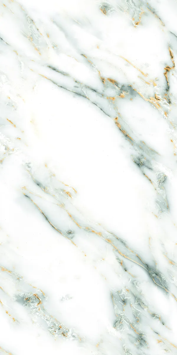 60120GL OCEAN GREEN 600x1200mm Glossy PGVT tile in a marble look