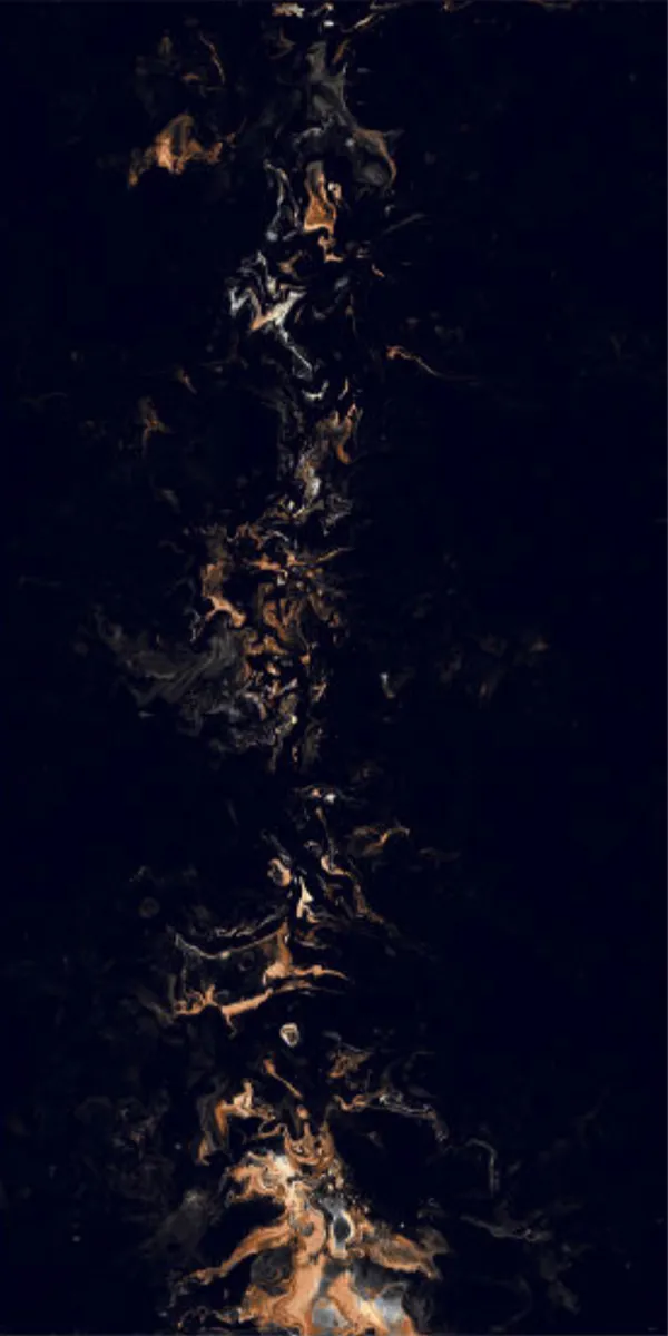 Super Highglossy Finish OVERLAY ART BLACK PGVT 600x1200mm