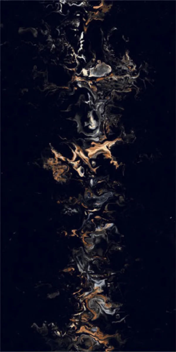 Super Highglossy Finish OVERLAY ART BLACK PGVT 600x1200mm