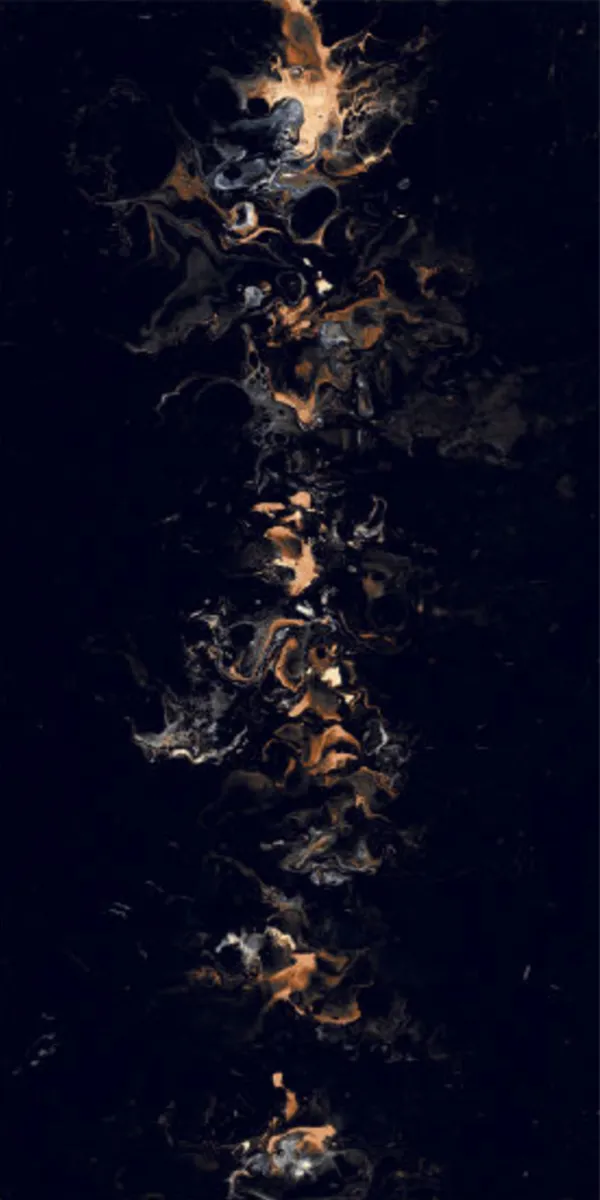 Super Highglossy Finish OVERLAY ART BLACK PGVT 600x1200mm