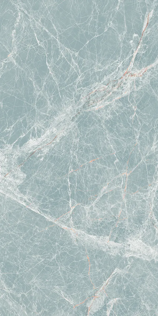 Pantone Castor Aqua 600x1200mm Semi Highglossy PGVT tile in a marble look