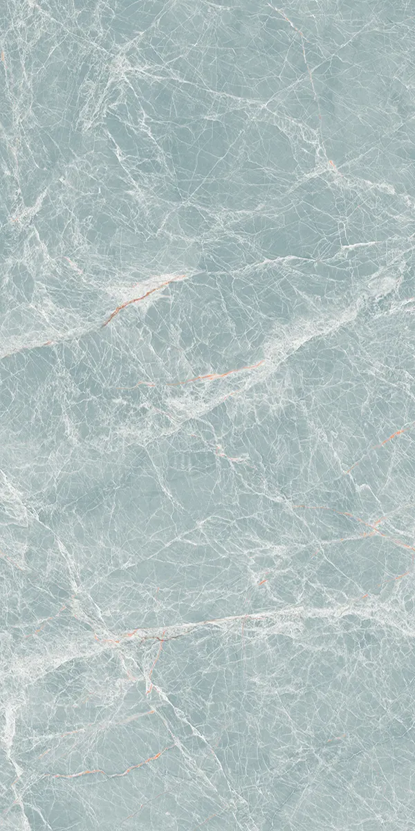 Pantone Castor Aqua 600x1200mm Semi Highglossy PGVT tile in a marble look