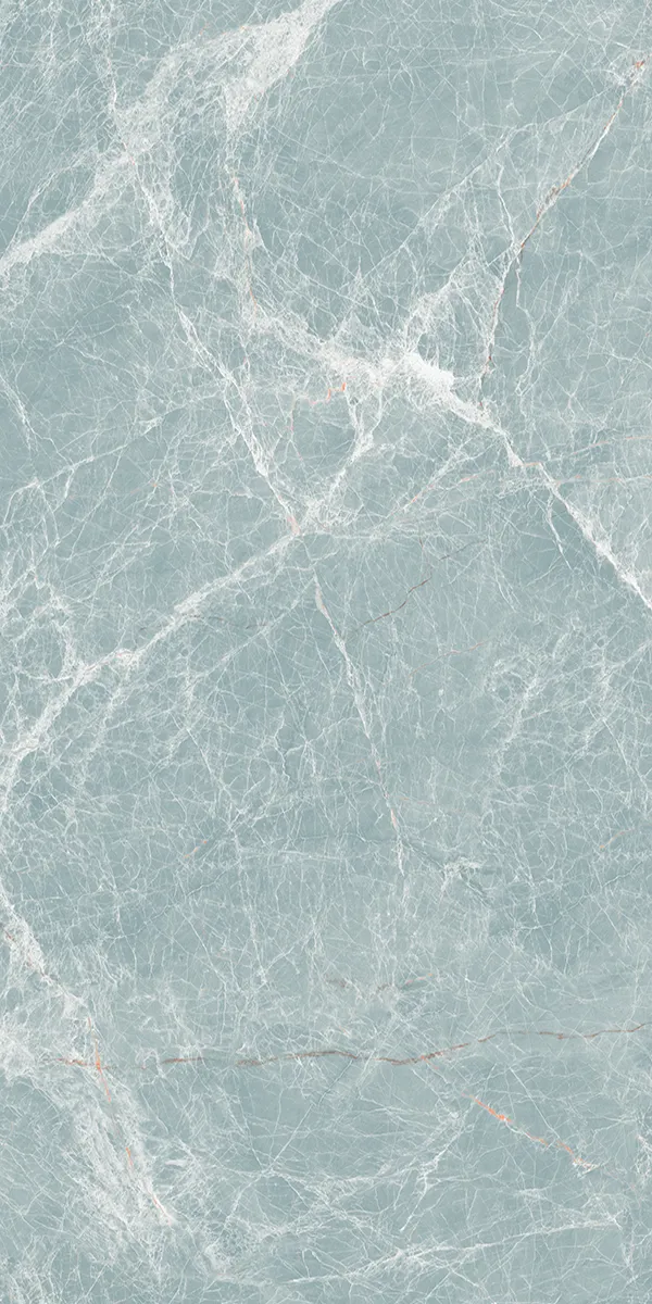 Pantone Castor Aqua 600x1200mm Semi Highglossy PGVT tile in a marble look