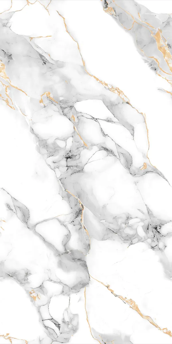 Sky Bronze 600x1200mm Glossy PGVT tile in a marble look