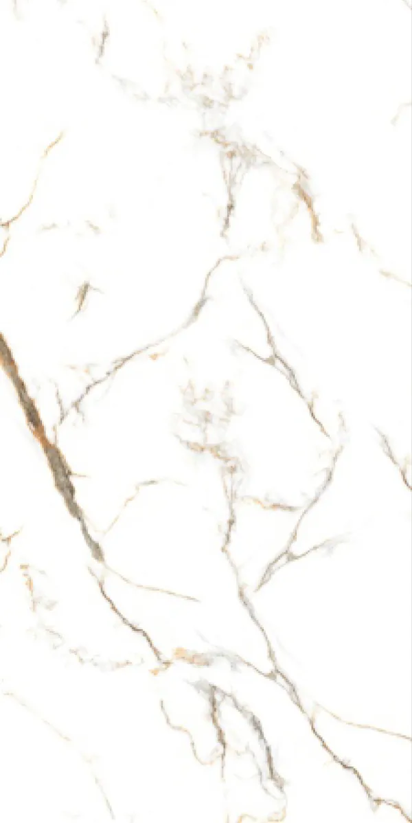 Glossy Finish Statuario Ocean Golden PGVT 600x1200mm